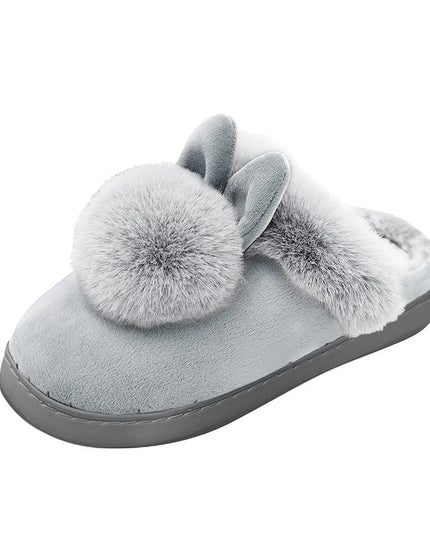 Fur Rabbit Fluffy Slippers