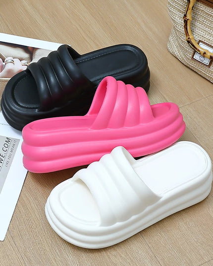 Chunky Comfy Platform Slippers