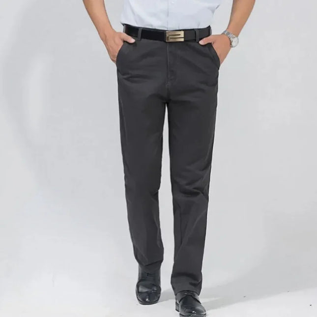 Voldri Men's Classic Casual Cargo Pants - 100% Cotton High Waist -   | Stylish & Elegant Fashion by Voldri