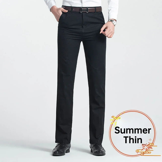 Voldri Men's Classic Casual Cargo Pants - 100% Cotton High Waist -   | Stylish & Elegant Fashion by Voldri