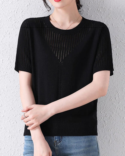 Classy Knit Tees Shirt - VOLDRI