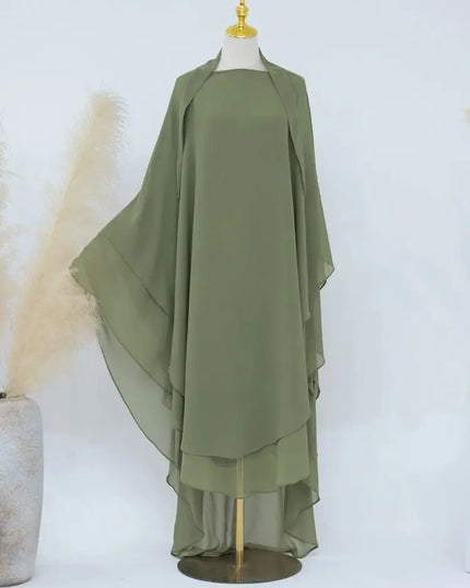 Chiffon Khimar Abaya