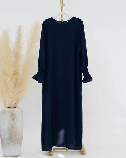 Solid Modest Inner Abaya  Dress