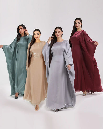 Butterfly Satin Abaya