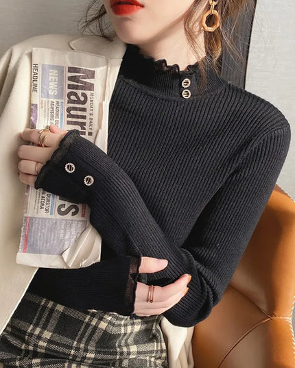 Button Pullovers Sweaters - VOLDRI