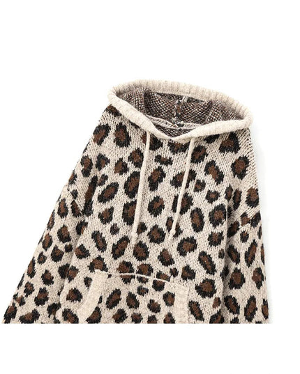 Vintage Casual Sweater Leopard - VOLDRI