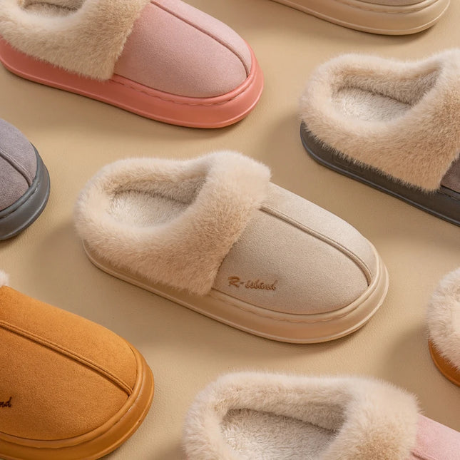 Fluffy Slippers  Non-slip Slides