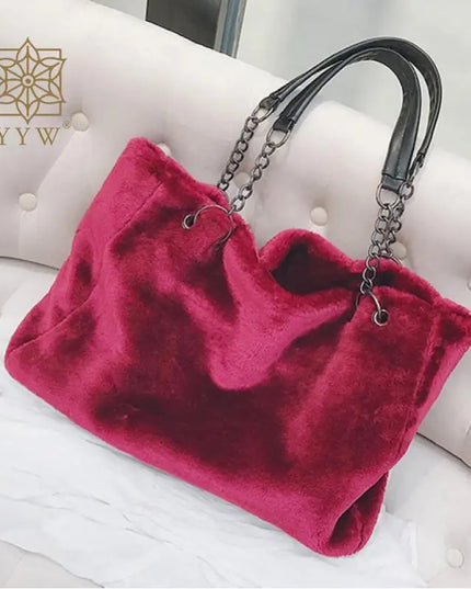 Plush Tote Handbag - VOLDRI