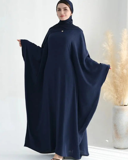 Cotton Linen Khimar Abaya