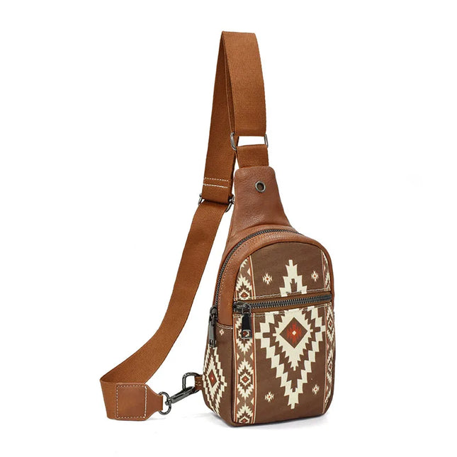 Western Aztec Sling Bag Handbag - VOLDRI