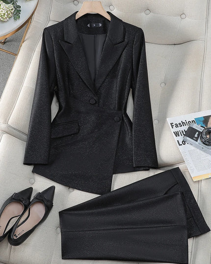 Pant Suit Apricot Blazer and Trouser - VOLDRI