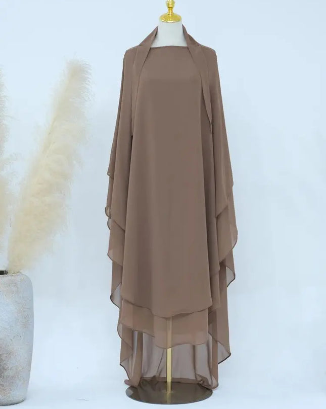 Chiffon Khimar Abaya