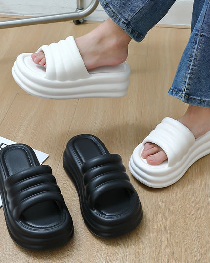 Chunky Comfy Platform Slippers