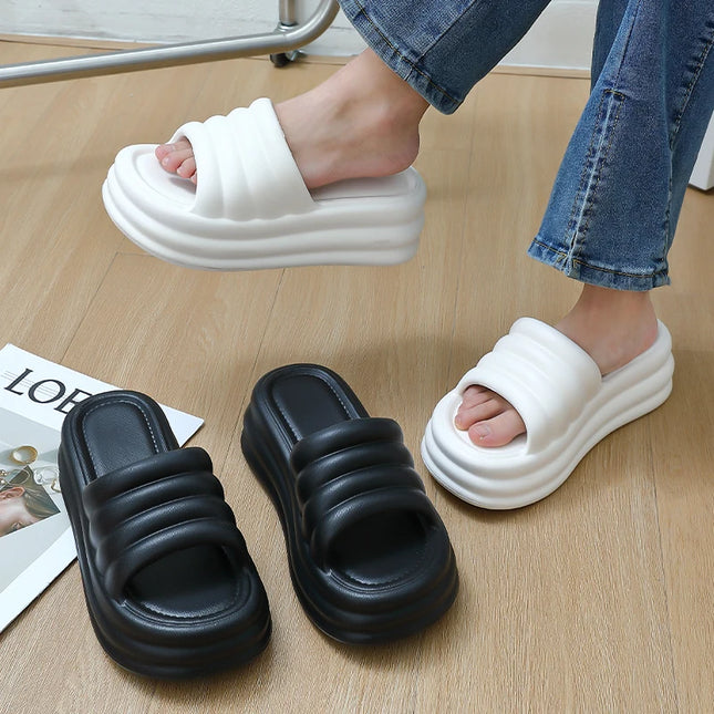 Chunky Comfy Platform Slippers