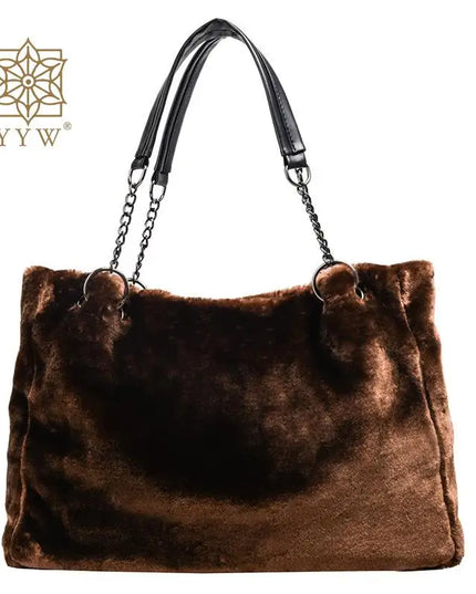 Plush Tote Handbag - VOLDRI