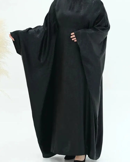 Satin Khimar Abaya