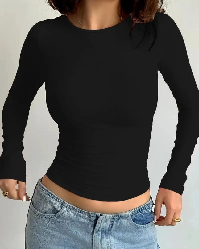 Casual Long Sleeve Top - VOLDRI