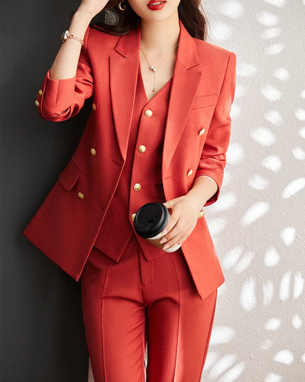 Vest Blazer and Pant Suit  Wear - VOLDRI