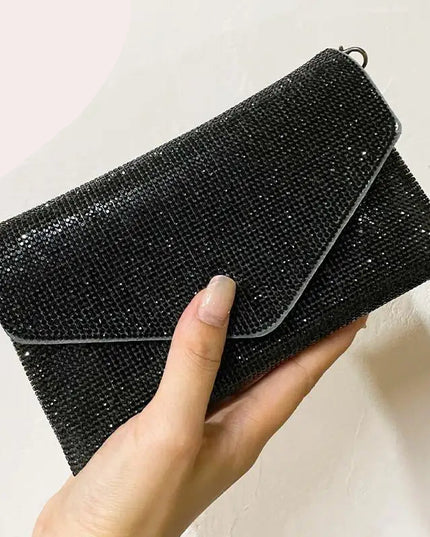 Rhinestone Evening Clutch Handbag - VOLDRI