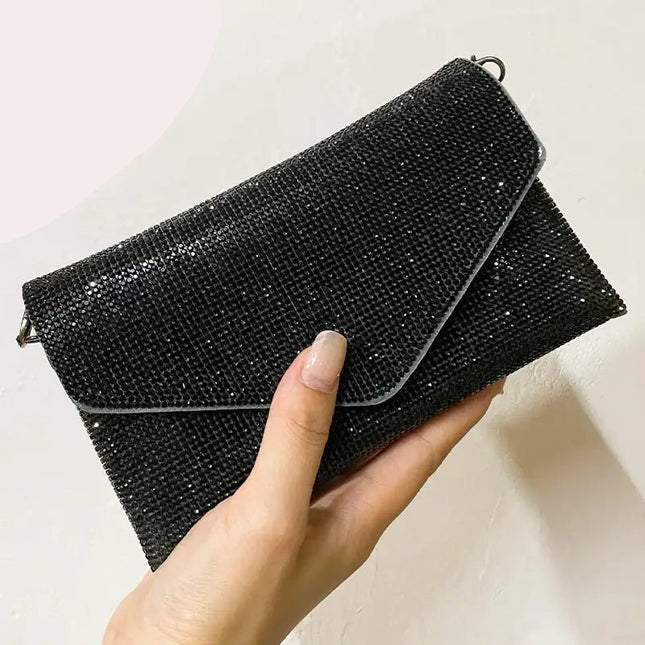 Rhinestone Evening Clutch Handbag - VOLDRI