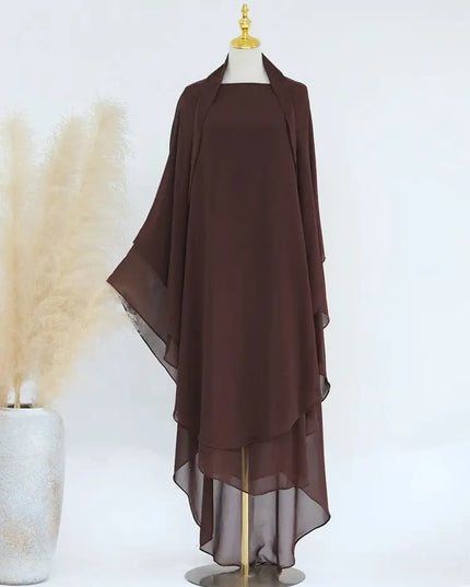 Chiffon Khimar Abaya