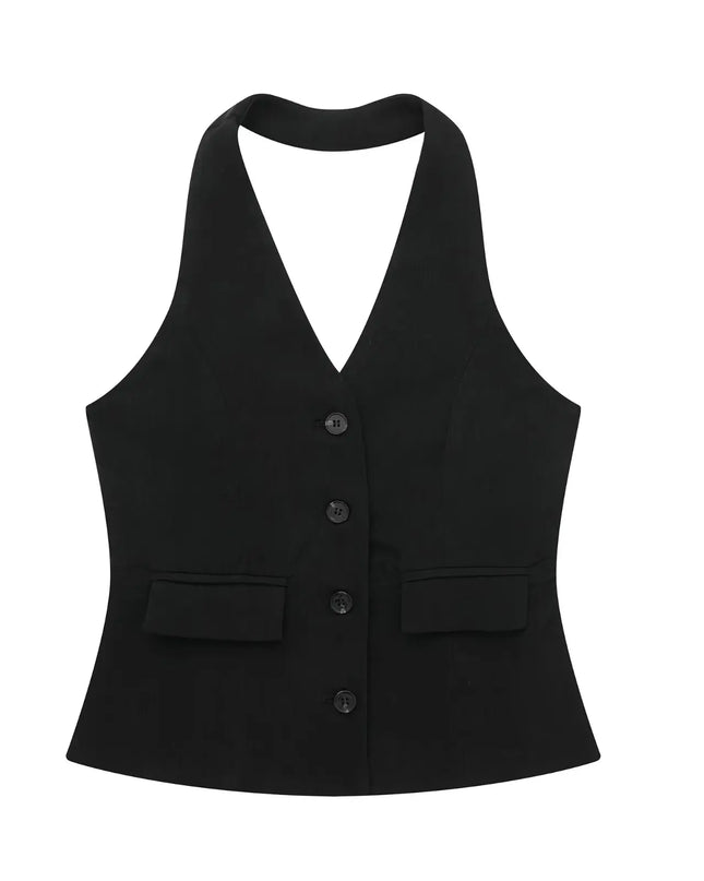 Halter Vest Tops + Pant Sets