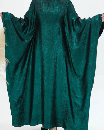 Satin Khimar Abaya