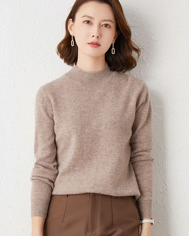 Slim Turtleneck Sweater Top - VOLDRI