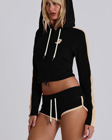 Hooded Tops + Slim Shorts Tracksuits - VOLDRI