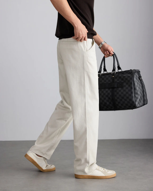 2026 Summer Brand Clothing Men's Lightweight Straight Business Casual Pants 100% High Quality Twill thin trousers classic style -   | Stylish & Elegant Fashion by Voldri
