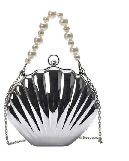 Acrylic Shell Shaped Evening Clutch - VOLDRI