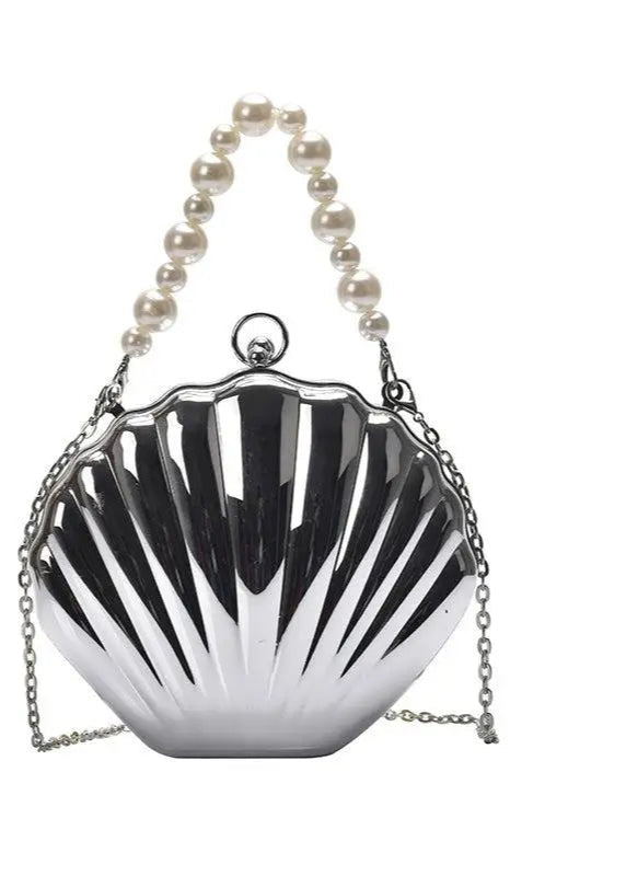 Acrylic Shell Shaped Evening Clutch - VOLDRI