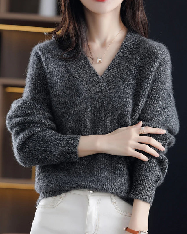 Loose Knit Sweater Casual Tops - VOLDRI