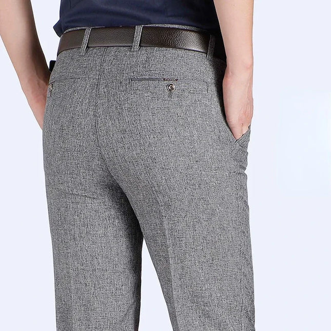 Voldri Men's Plus Size Business Pants - Stretch Loose Fit for Office -   | Stylish & Elegant Fashion by Voldri