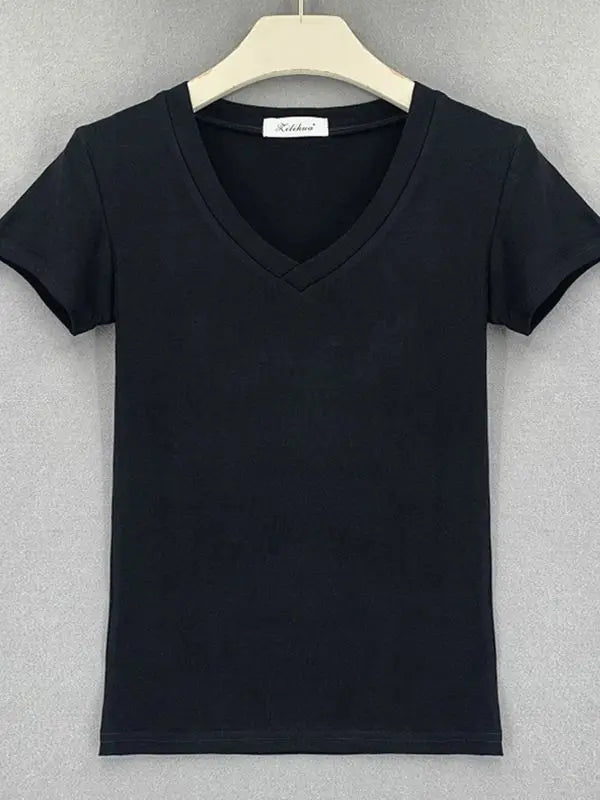 Casuals Sexy V-neck Tshirt - VOLDRI