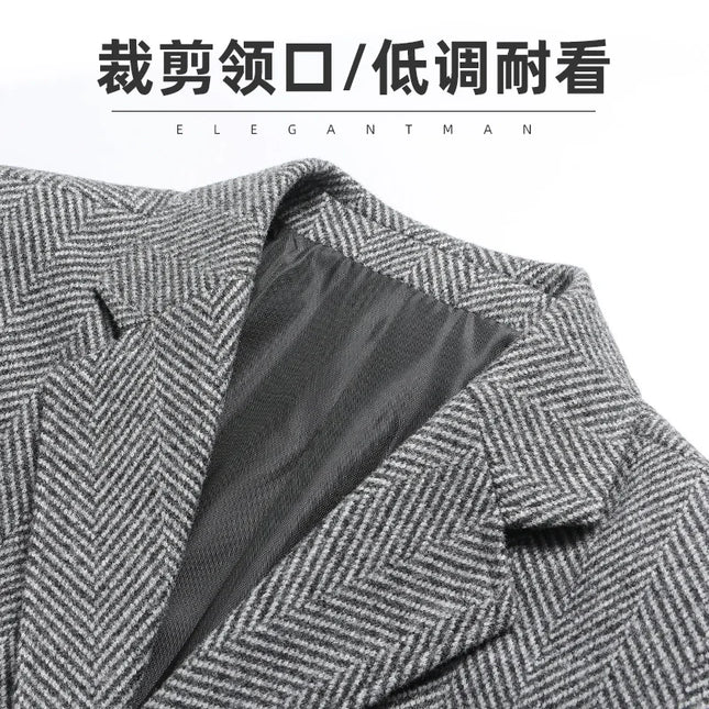 Stylish Men's Blazer - Korean British Style for Work & Leisure