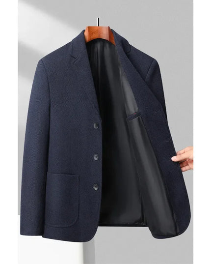 Stylish Men's Blazer - Korean British Style for Work & Leisure