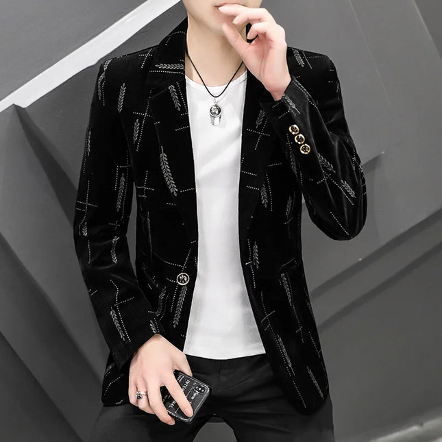 Stylish Men's Corduroy Blazer - Perfect for Weddings & Outdoor Events