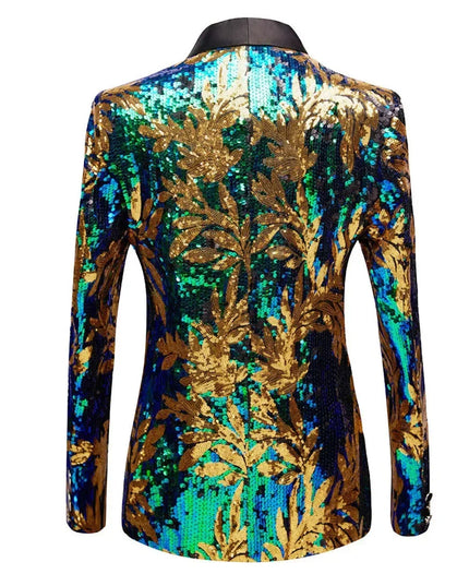 Stylish Men's Dance Blazer - European & American Sizing for Performances