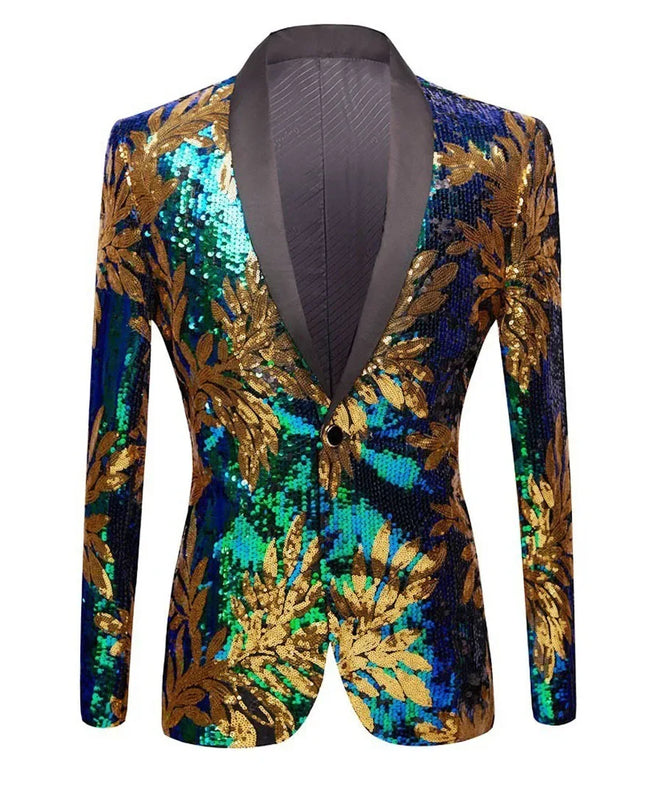 Stylish Men's Dance Blazer - European & American Sizing for Performances