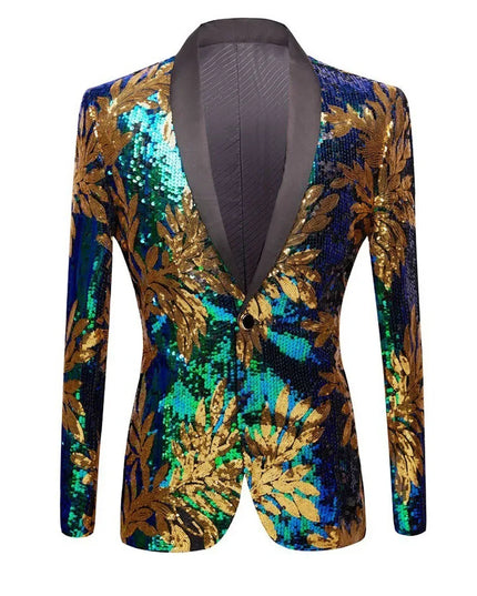 Stylish Men's Dance Blazer - European & American Sizing for Performances