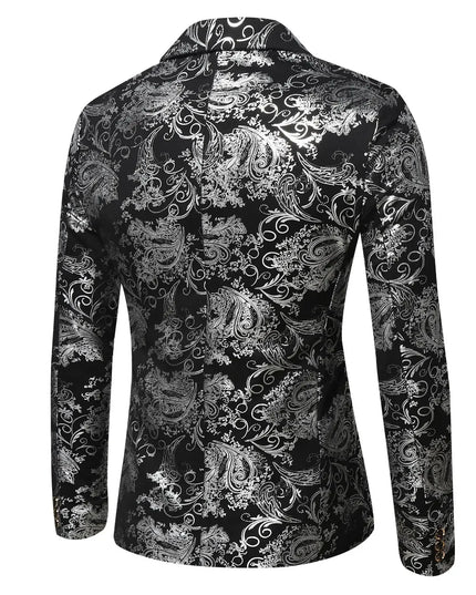 Stylish Slim-Fit Men's Blazer - British Casual Wedding Jacket