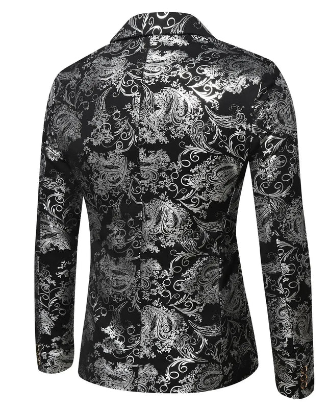 Stylish Slim-Fit Men's Blazer - British Casual Wedding Jacket