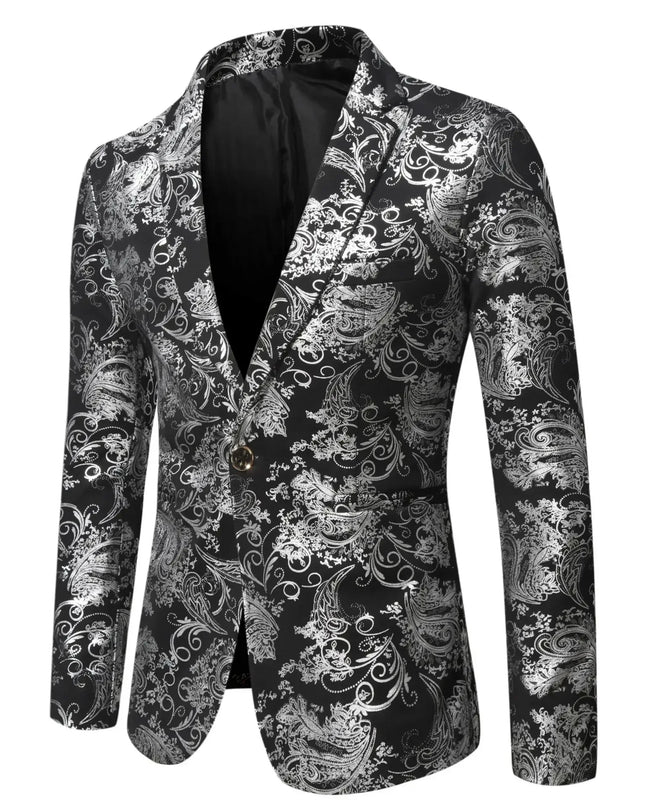 Stylish Slim-Fit Men's Blazer - British Casual Wedding Jacket