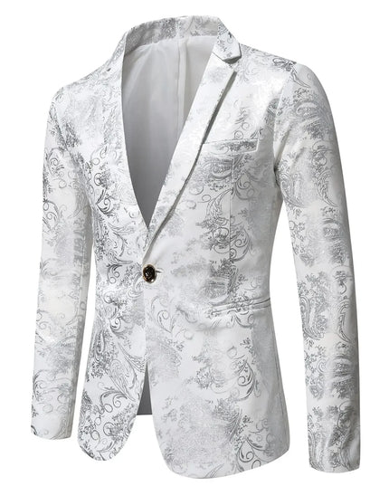 Stylish Slim-Fit Men's Blazer - British Casual Wedding Jacket