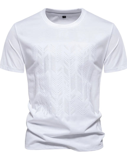 Summer Cotton Blend T-Shirt - Lightweight Short Sleeve Tee