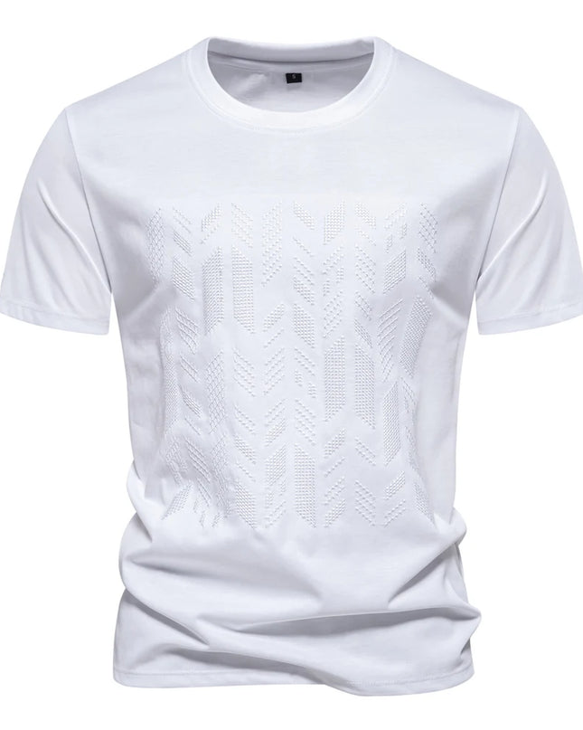 Summer Cotton Blend T-Shirt - Lightweight Short Sleeve Tee