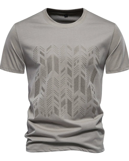 Summer Cotton Blend T-Shirt - Lightweight Short Sleeve Tee