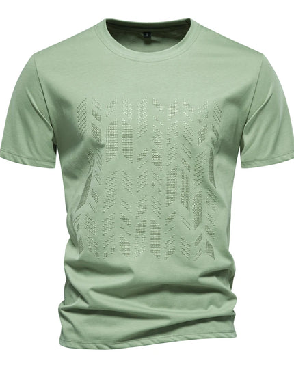 Summer Cotton Blend T-Shirt - Lightweight Short Sleeve Tee