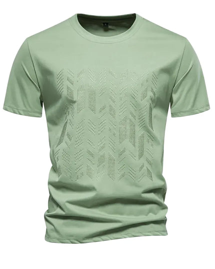 Summer Cotton Blend T-Shirt - Lightweight Short Sleeve Tee